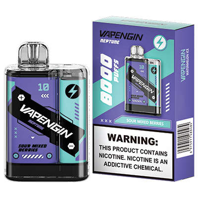 Vapengin Neptune Disposable 50mg 8000Puffs - Raspberry Cherry
