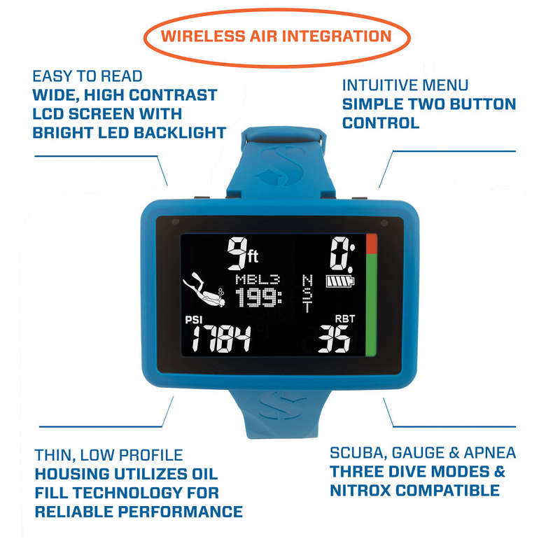 ScubaPro LUNA 2.0 AI (Air Integrated) WRIST DIVE COMPUTER