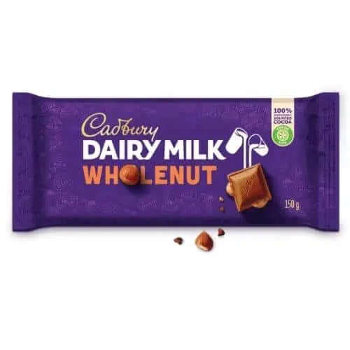 Cadbury Wholenut Big Slabs 20X150g