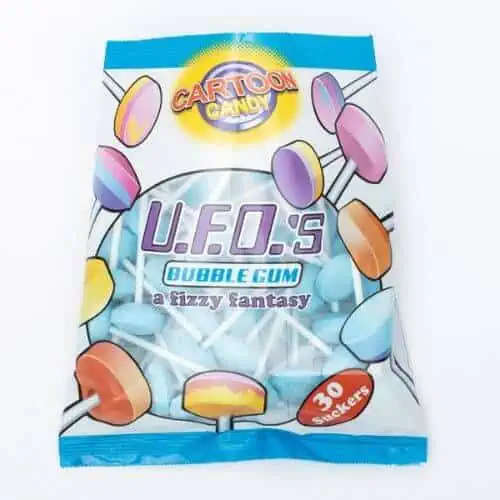Ufo Lollipops Bubblegum 30's