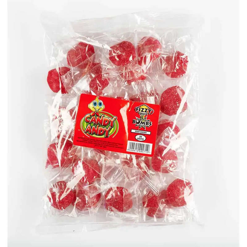 Fizzy Bomb Sour Cherry Red 25's