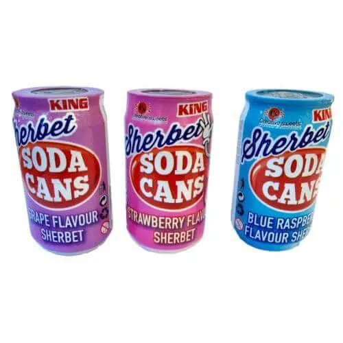 King Sherbet Soda Cans 1's