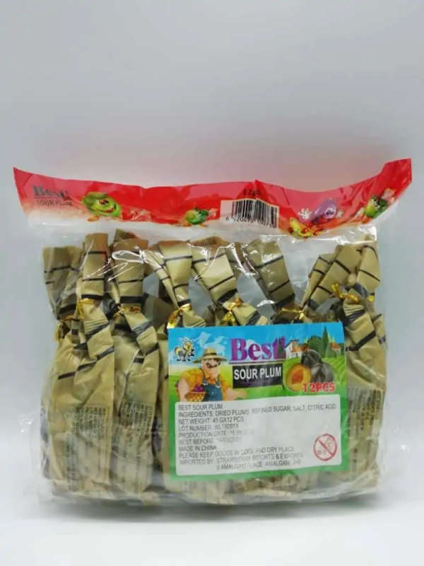 Best Sour Dried Plum 12X45g