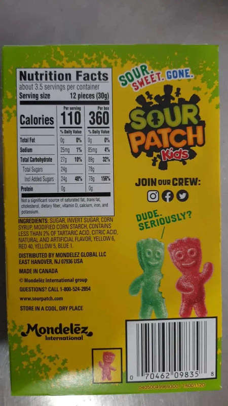 Sour Patch Kids Box 1X99g
