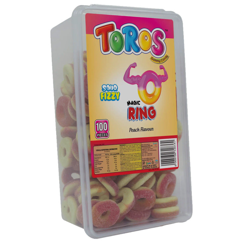 Toros Tub Peach Rings 100's