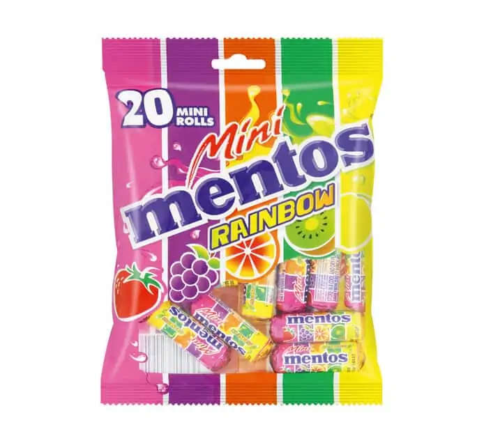 Mentos Mini Rainbow 20X10g
