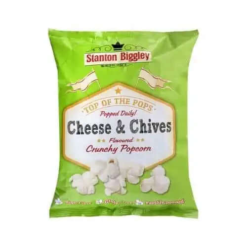 Stanton Biggley Popcorn Cheese & Chives 12X45g