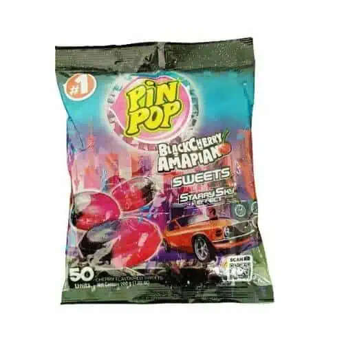 Pin Pop Candy Black Cherry 50's