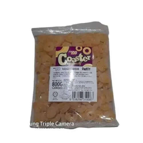 Coaster Gummy Mango 800g