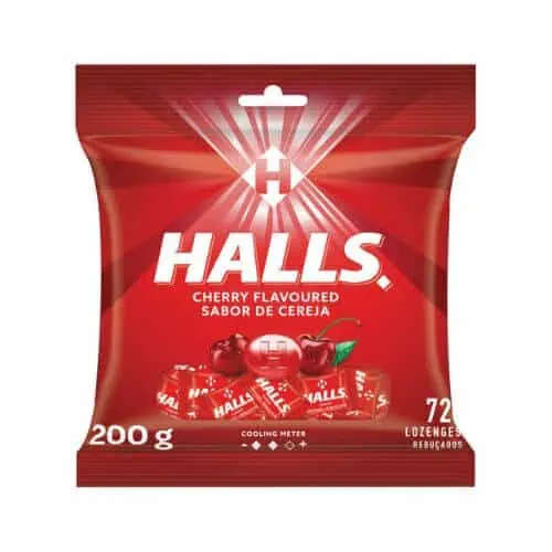 Halls Cherry 72's