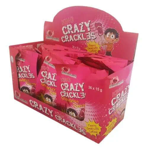 King Crazy Crackles Strawberry 36X15g