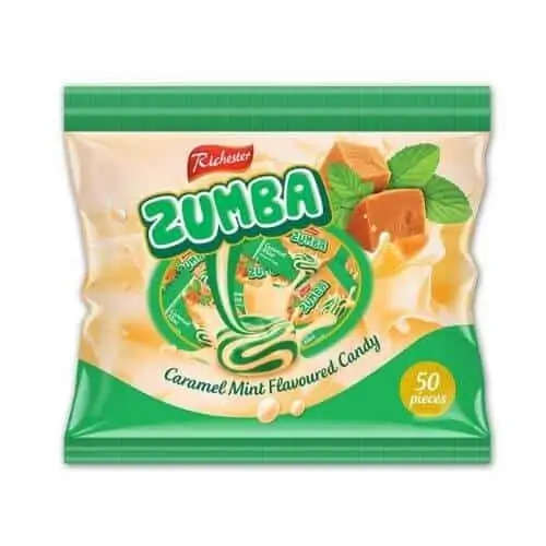 Zumba Caramel Mint 36X50's
