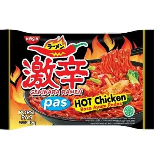 Nissin Noodles Hot Chicken 80g