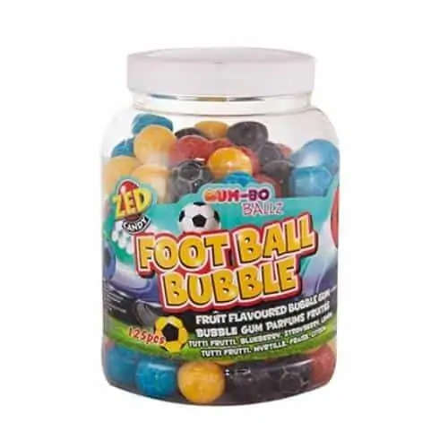 Gum-Bo Ballz Football Jar 150s