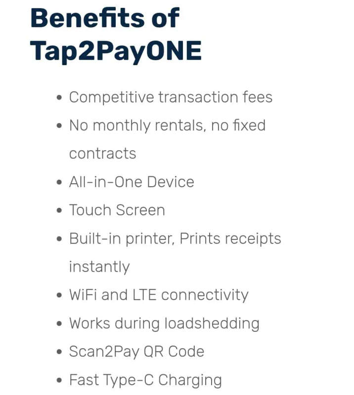 Tap 2 Pay Bank Card Payment Machine (TAP2PAY) SHOP2SHOP All In One P2 With Woza+ Airtime