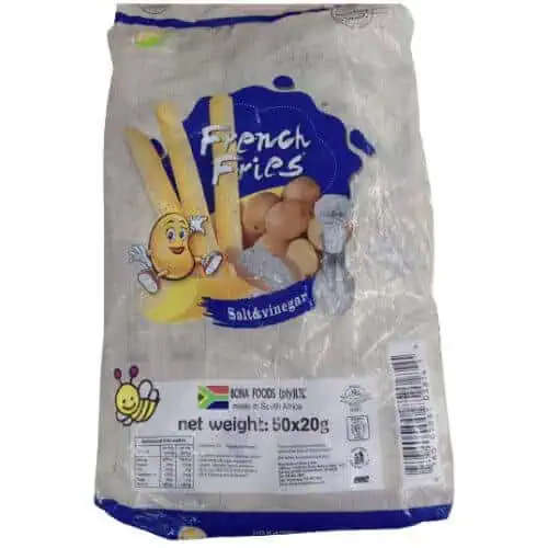 Bona Foods French Fries Salt &amp; Vinegar 50X20g