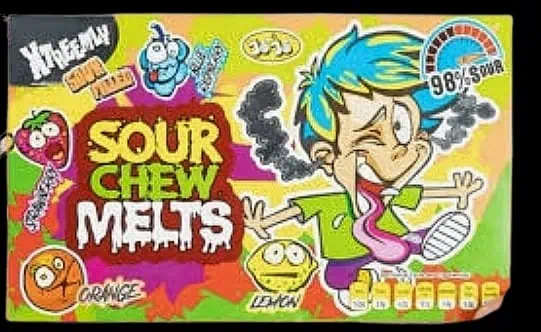 Jojo Sour Chew Melts - 12x75g
