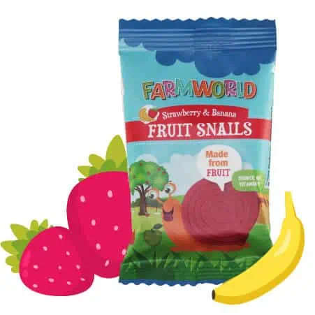 Farm World Snails Strawberry And Banana 14g