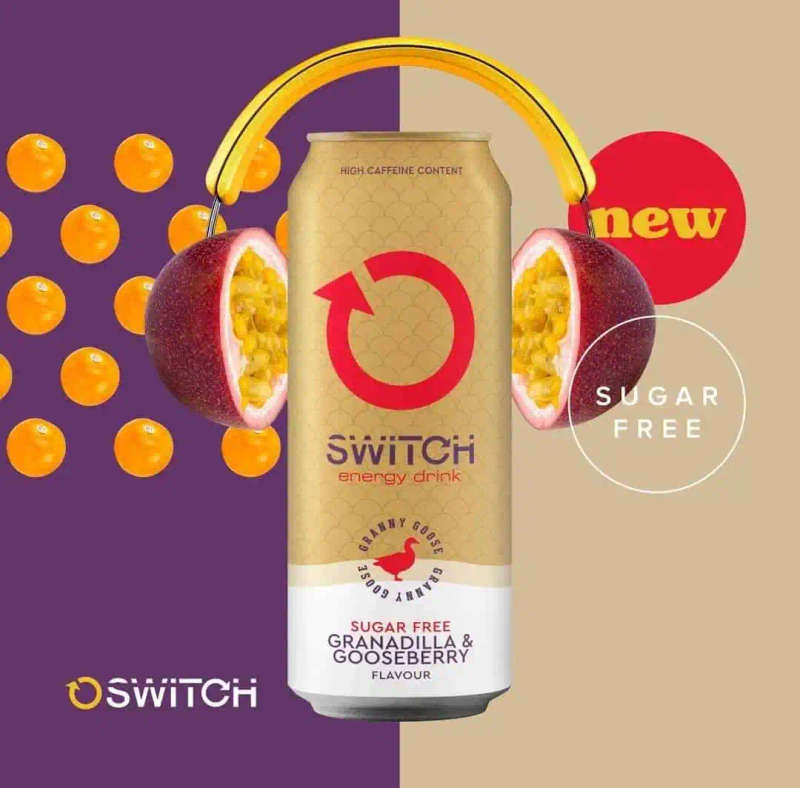 Switch Energy Drink Granadilla &amp; Gooseberry 6S