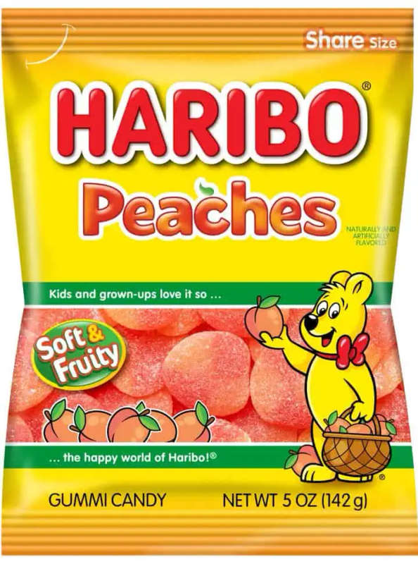 Haribo Jellies Peaches-80G