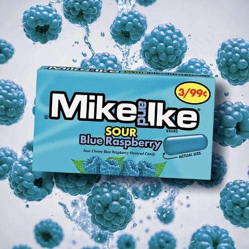 Mike And Ike Mini Sour Blue Raspberry 1x22g