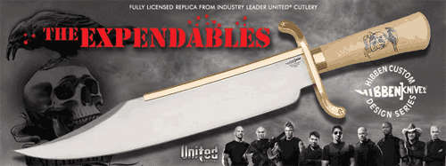 Expendables Bowie with Sheath - Gil Hibben Collectors Knife