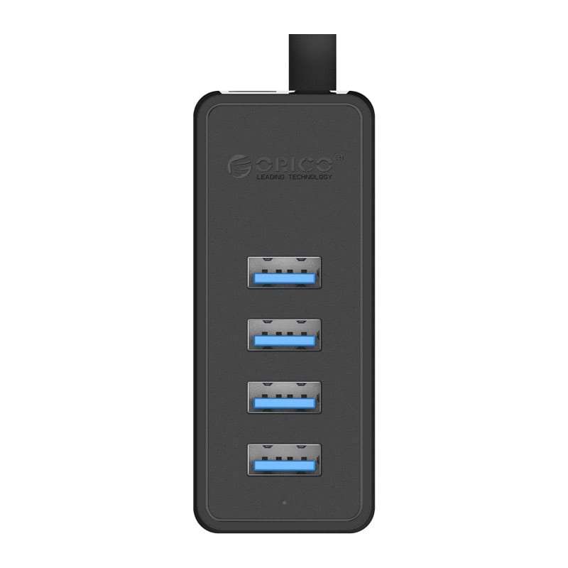 Orico 4 Port Usb3.0 Hub Black Micro Usb Power Adapter Not Included - Black