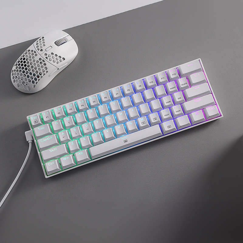 REDRAGON DRAGONBORN Wired Mechanical Keyboard RGB67Key Design - White