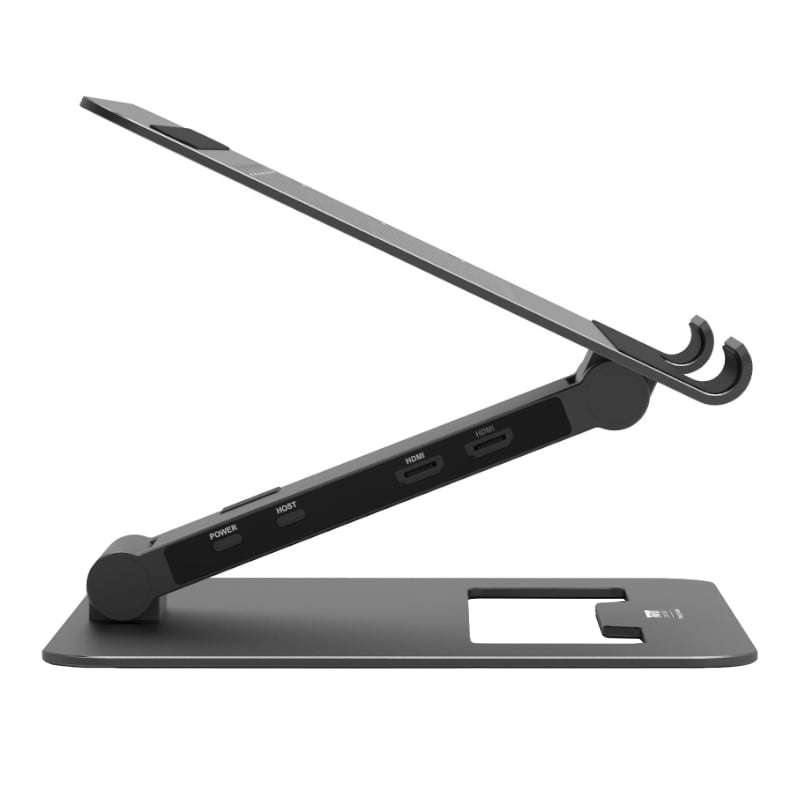 Port Connect Adjustable Stand + Dock Type-C to 1 x RJ45|2 x USB3.1 Gen1|2 x HDMI 4k@60Hz|1 x Typ...