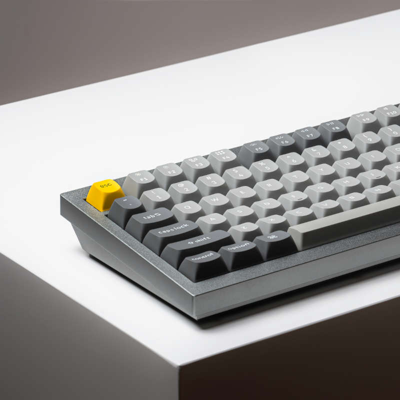 Keychron Q1 75% Red G Pro Switches Aluminium RGB Wired Keyboard - Grey