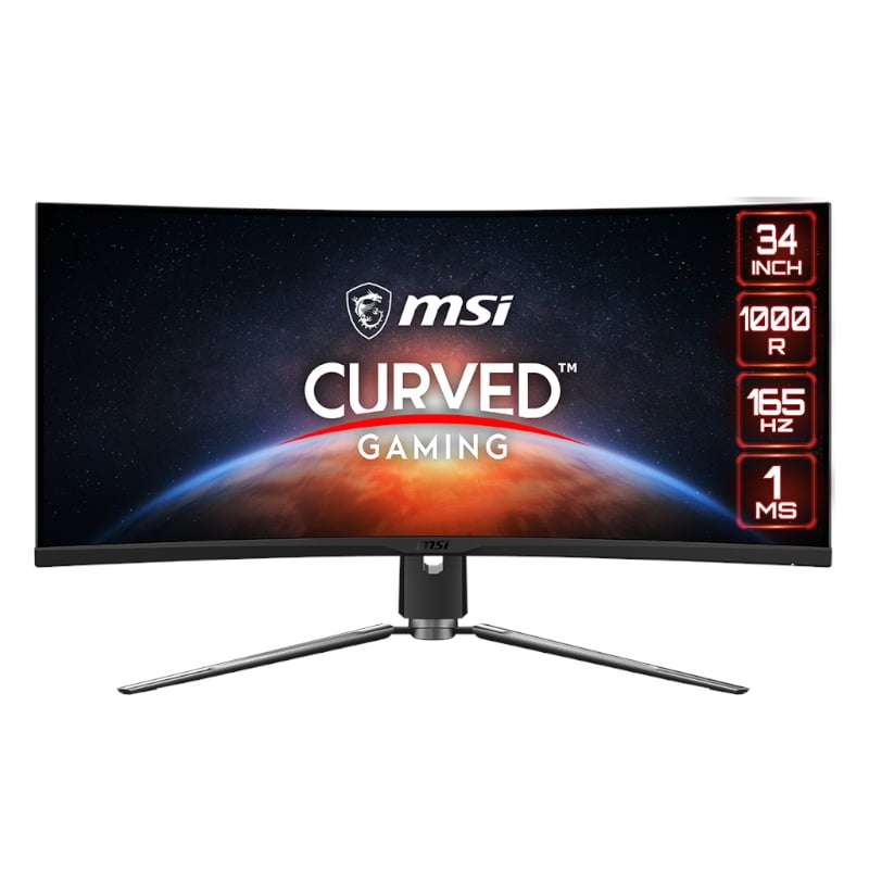 MSI MPG ARTYMIS 343CQR 34" Gaming Monitor 3440x1440 (UWQHD)VA 165Hz FreeSync Premium HDR 400 HDMI...