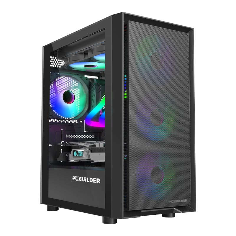 PCBuilder AMD Ryzen 5 5600G DEFENDER Windows 11 Gaming PC