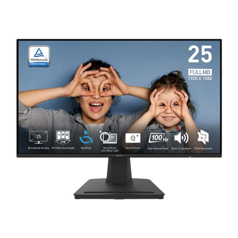MSI PRO MP253 Professional Monitor 1920x1080 (FHD) IPS 1ms 100Hz HDMI Black