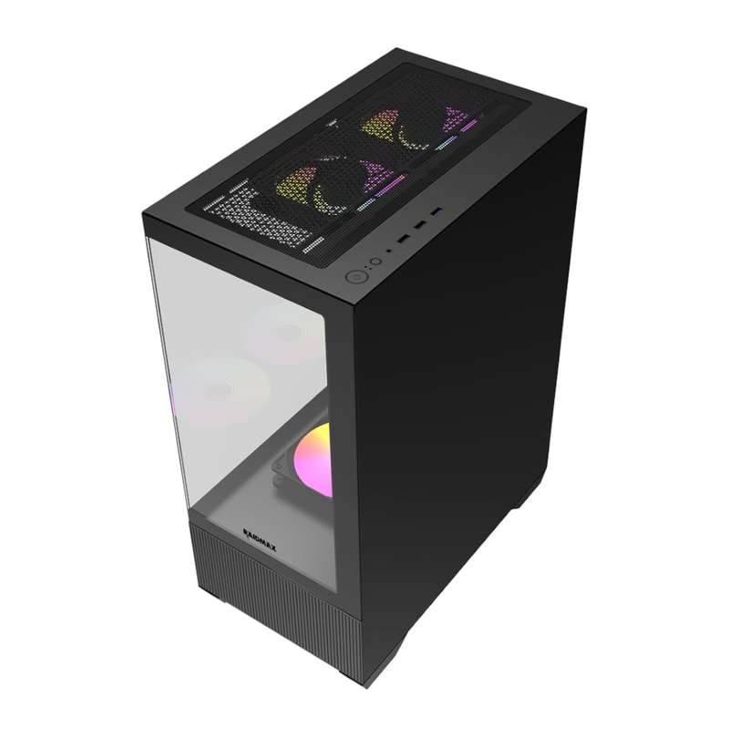 Raidmax I802 AIR E-ATX |ATX | Micro-ATX | Mini-ITX RGB Mid-Tower Gaming Chassis - Black