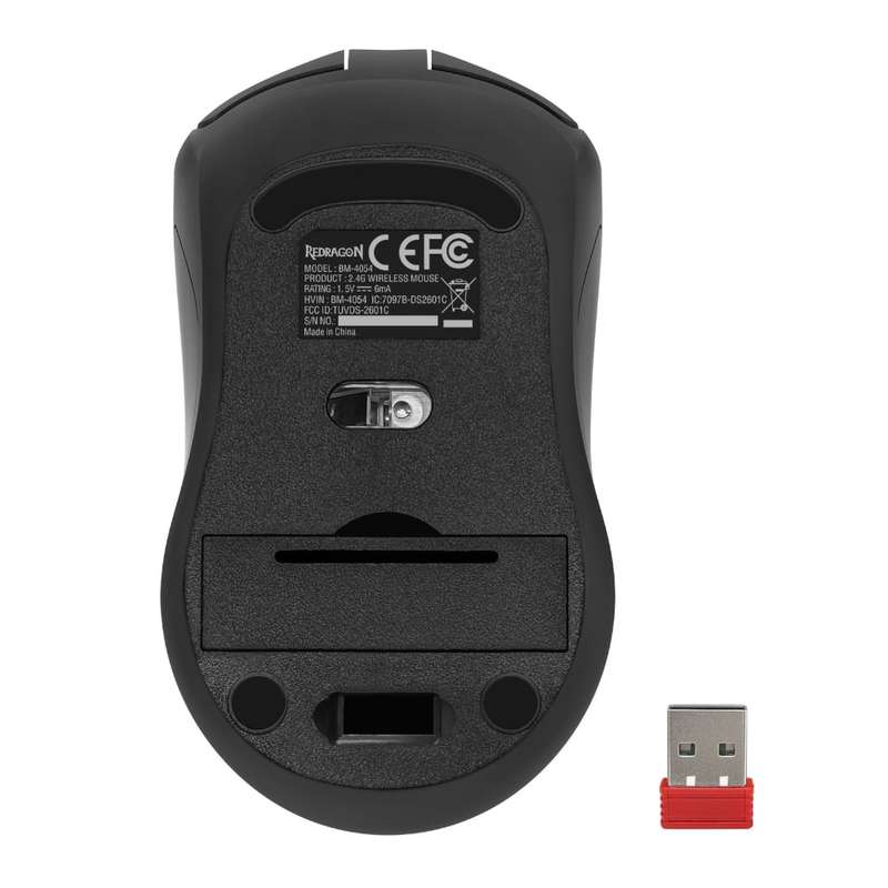 REDRAGON MOUSE 1600DPI RF BK