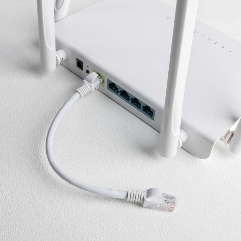 Gizzu Cat6 UTP Fly Lead Ethernet Network Cable 50cm  White