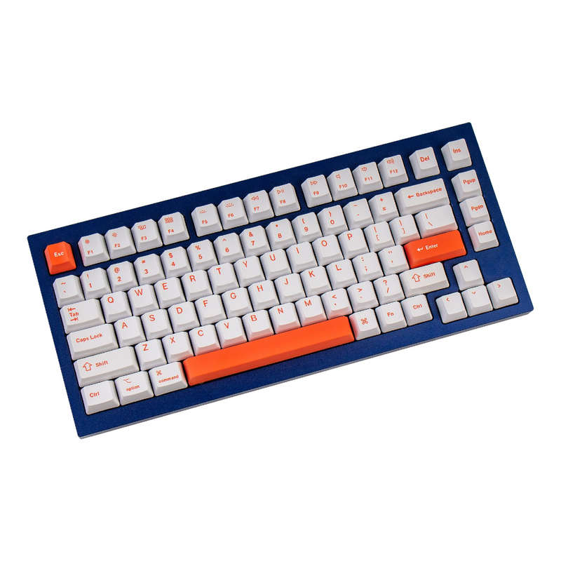 Keychron OEM Dye-Sub PBT Full Keycap Set - Orange/White