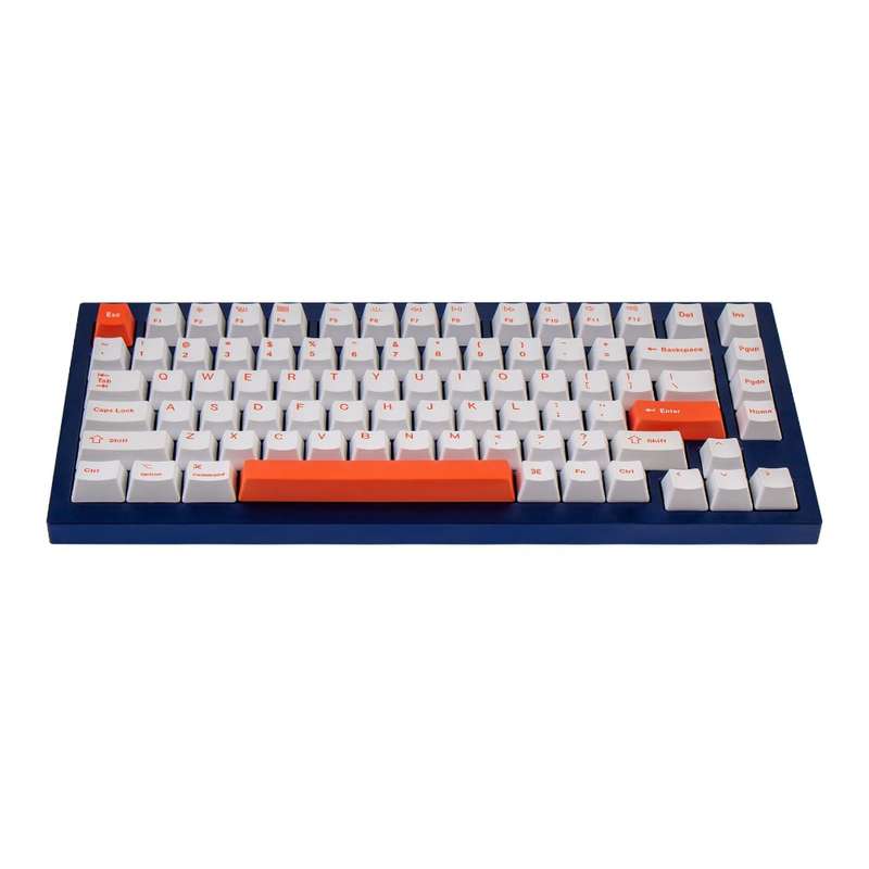 Keychron OEM Dye-Sub PBT Full Keycap Set - Orange/White