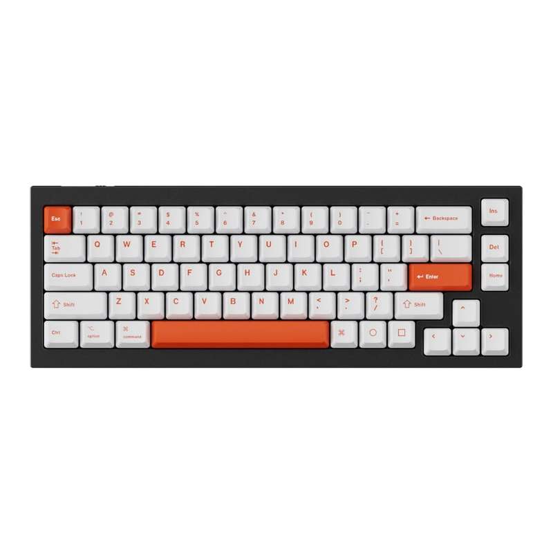Keychron OEM Dye-Sub PBT Full Keycap Set - Orange/White