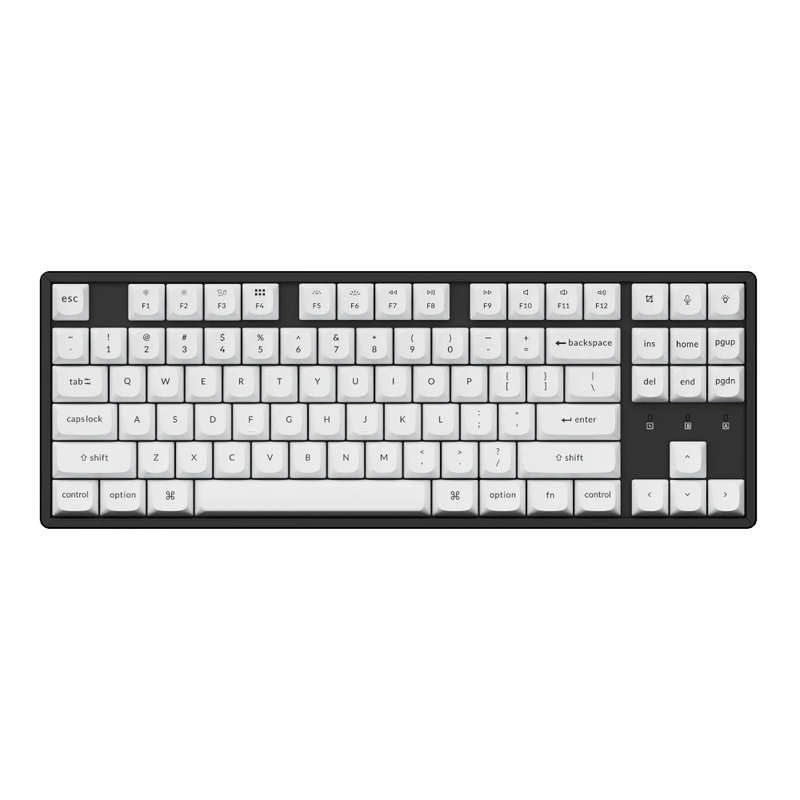 Keychron Double Shot Pbt Osa Full Keycap Set - Black White