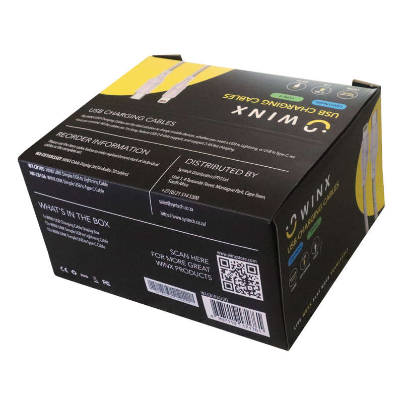 Winx Usb To Type-C Lightning Charging Cables