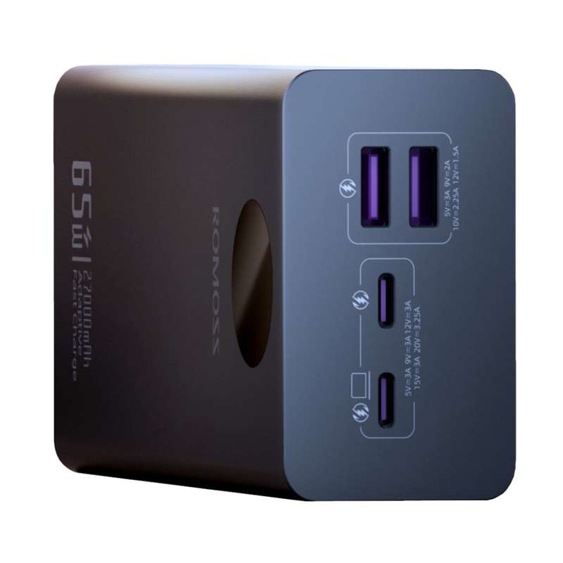 ROMOSS PWR BNK ZEUS 27000MAH 65W BK