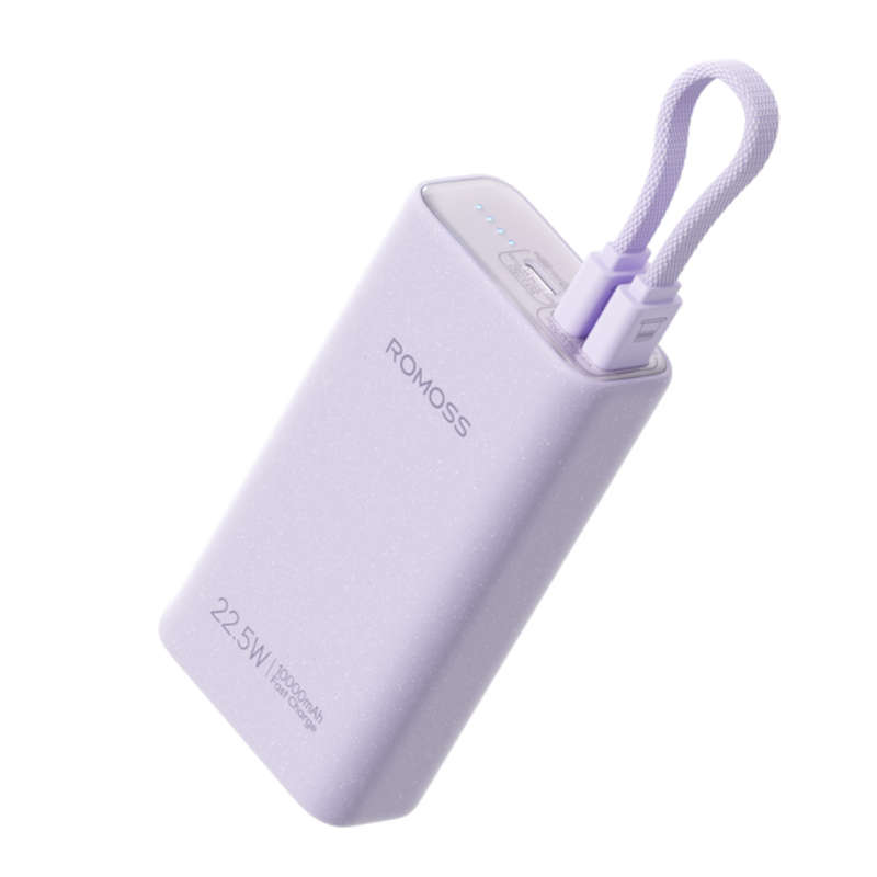 Romoss PHA10 10000mAh 22.5W Fast Charge Power Bank  Purple