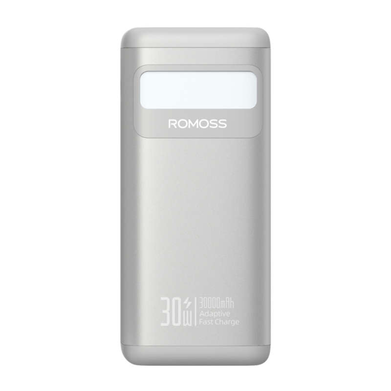 Romoss PMT30 30000mAh 30W Fast Charge Power Bank  Silver