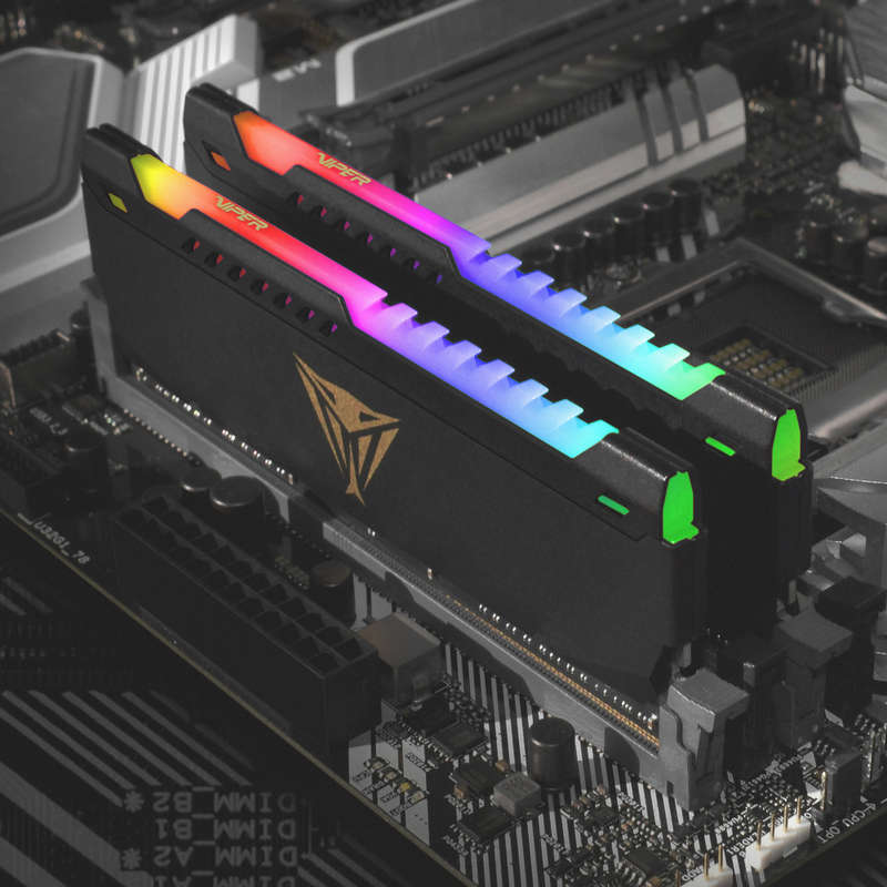 Patriot Vipersteel 32GB KIT (2x16GB) 3600MHz DDR4 Desktop Gaming Memory RGB