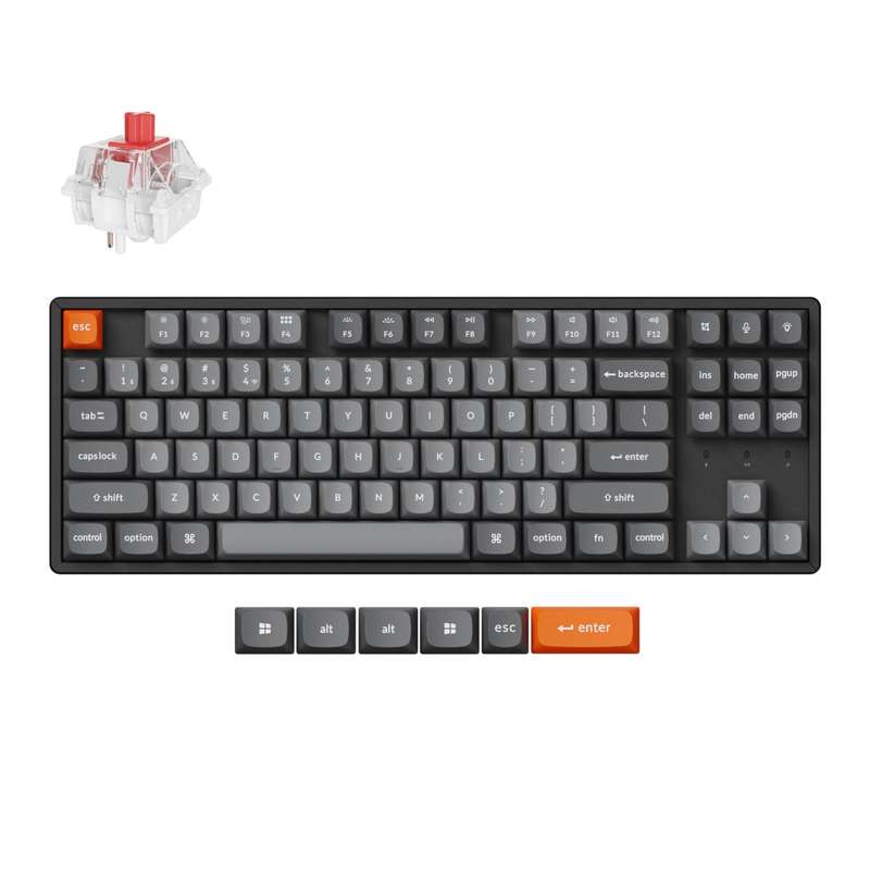 Keychron K8 Max Qmk Wireless Custom Mechanical Keyboard Red Switches