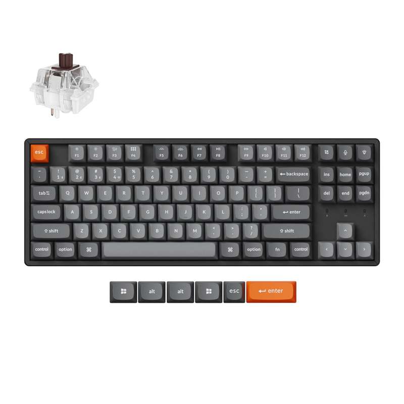 Keychron K8 Max Qmk Wireless Custom Mechanical Keyboard Brown Switches