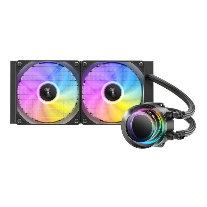 Antec VORTEX LUM 240 ARGB AIO CPU Liquid Cooler  Black