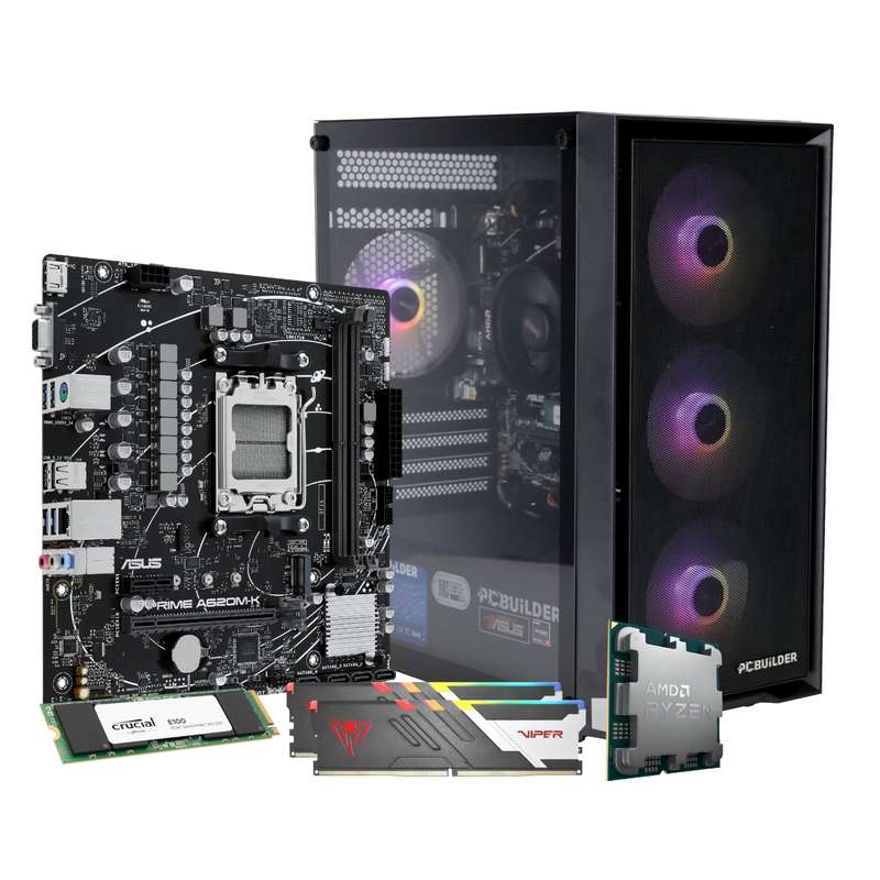 PCBuilder Ryzen 5 8600G WARDEN Windows 11 Gaming PC