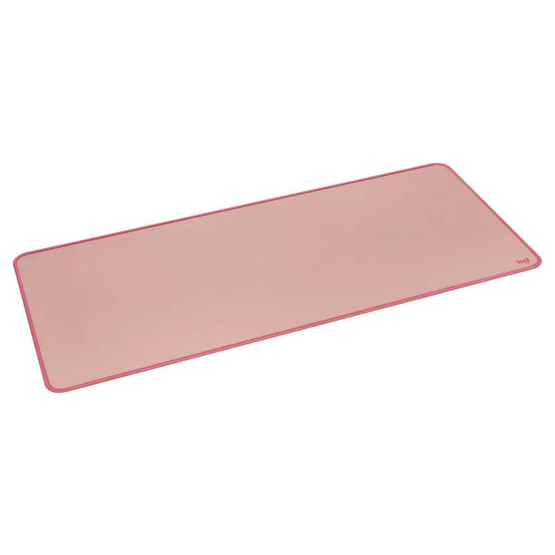 Logitech Studio Anti-Slip Spill Resistant Recycled Polyester Dark Rose Large Desk Mat